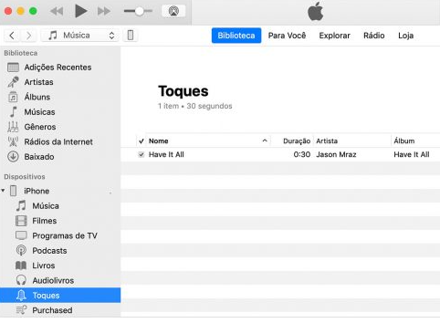 Como colocar música de toque no iPhone pelo iTunes